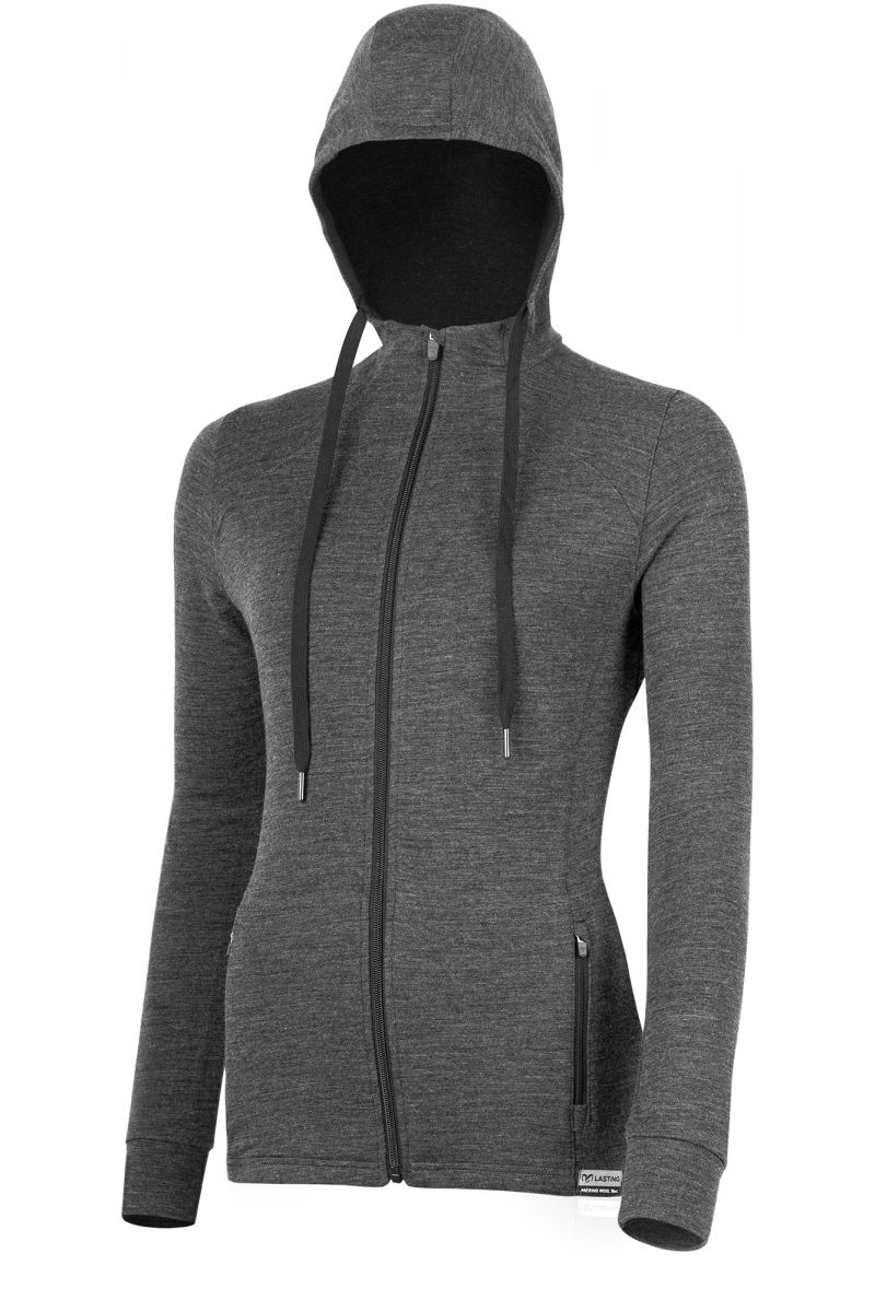 Lasting dámska merino mikina KARMINA 8160 sivá Veľkosť: L