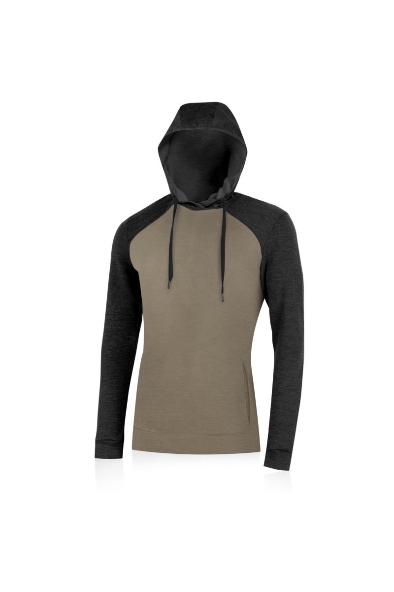 Lasting pánska merino mikina WERICH 7388 hnedá Veľkosť: L