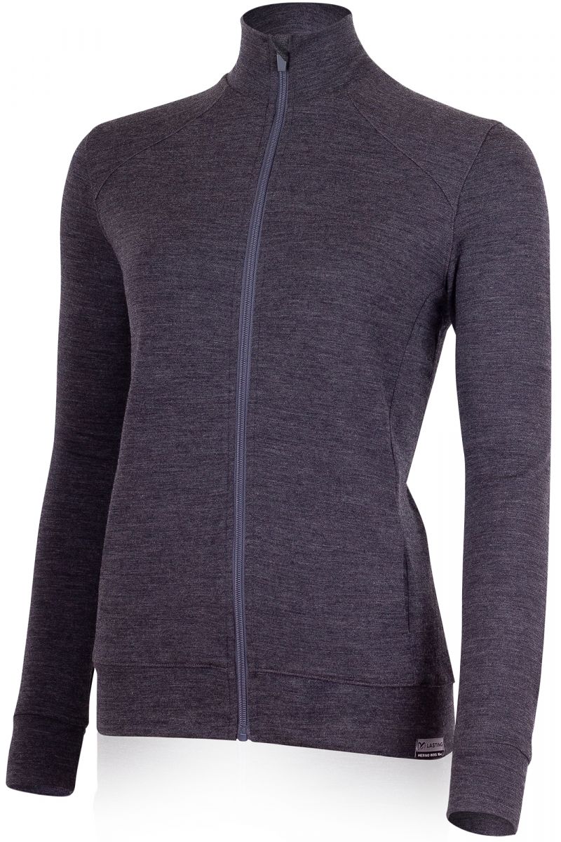 Lasting dámska merino mikina SARMINA 8168 sivá Veľkosť: XS