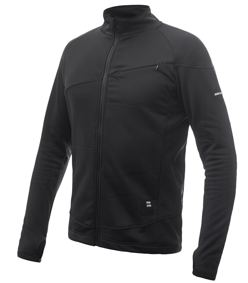SENSOR PROFI pánska mikina celozips čierna Veľkosť: M 8592837087740