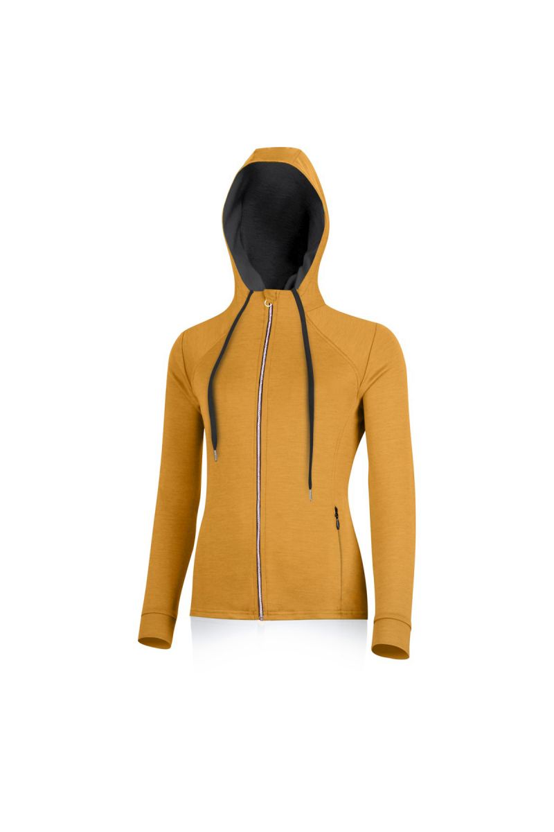 Lasting dámska merino mikina KARMINA C248 horčicová Veľkosť: M
