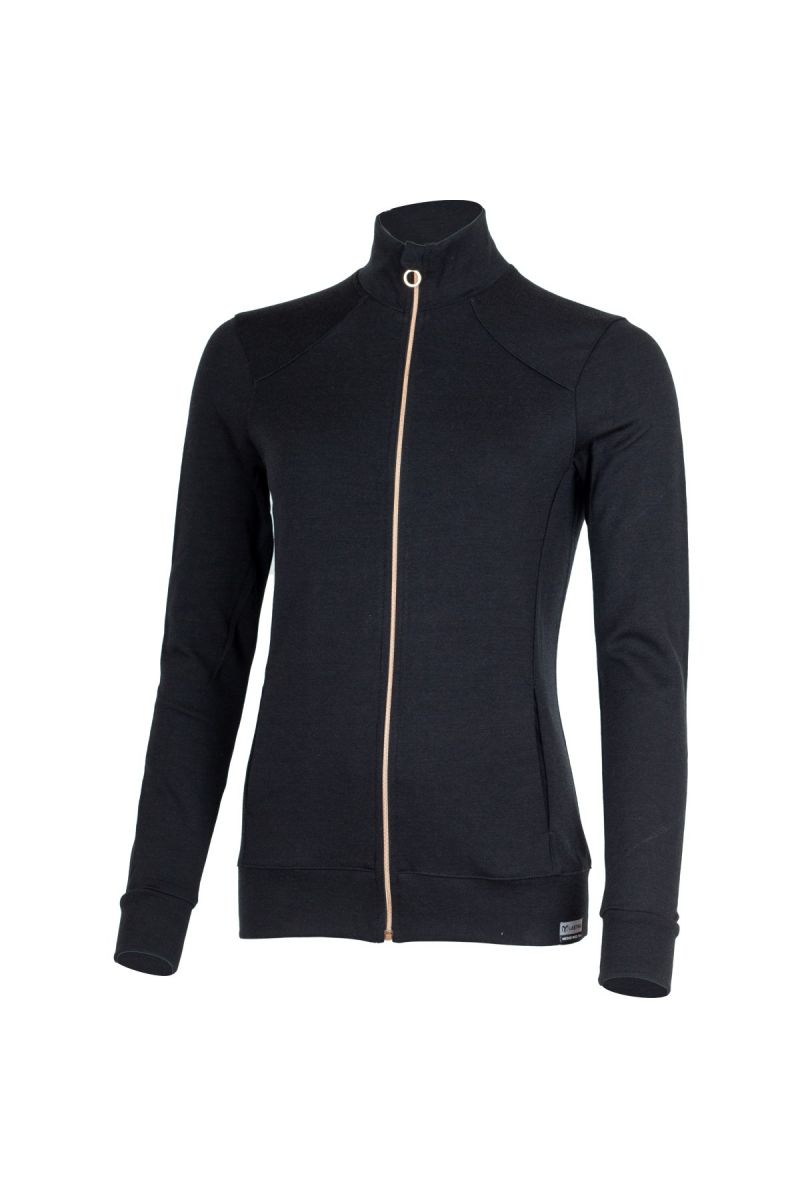 Lasting dámska merino mikina SARMINA C909 čierna Veľkosť: XL 8595067907376