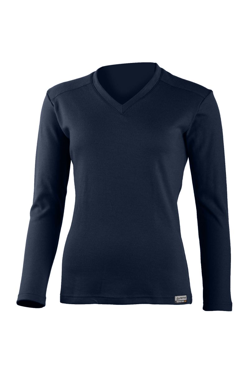 Lasting dámska merino mikina STELA 5252 modrá Veľkosť: L