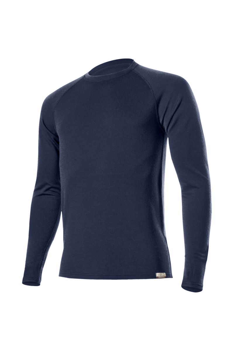 Lasting pánska merino mikina WITY 5252 modrá Veľkosť: XL