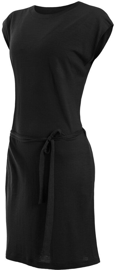 SENSOR MERINO ACTIVE dámske šaty čierna Veľkosť: M 8592837089942