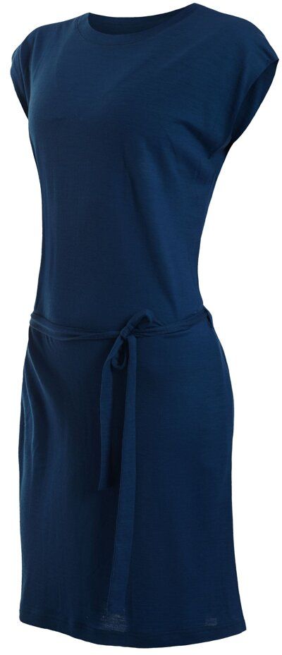 SENSOR MERINO ACTIVE dámske šaty deep blue Veľkosť: S