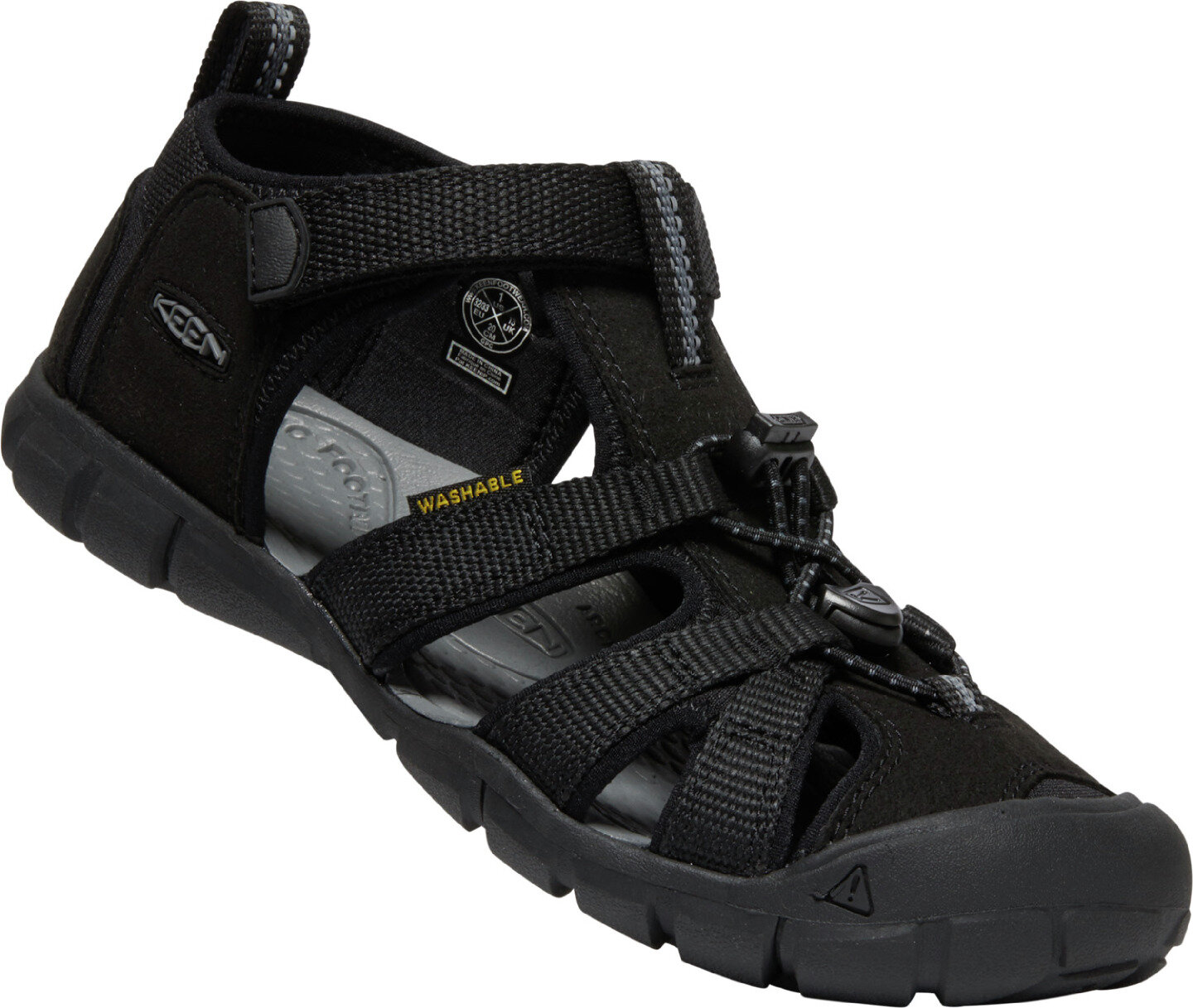 Keen SEACAMP II CNX YOUTH black/grey Veľkosť: 37 detské sandále