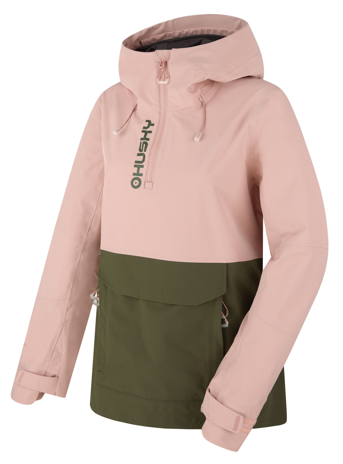 Husky Dámska outdoor bunda Nabbi L lt. pink/khaki Veľkosť: XS