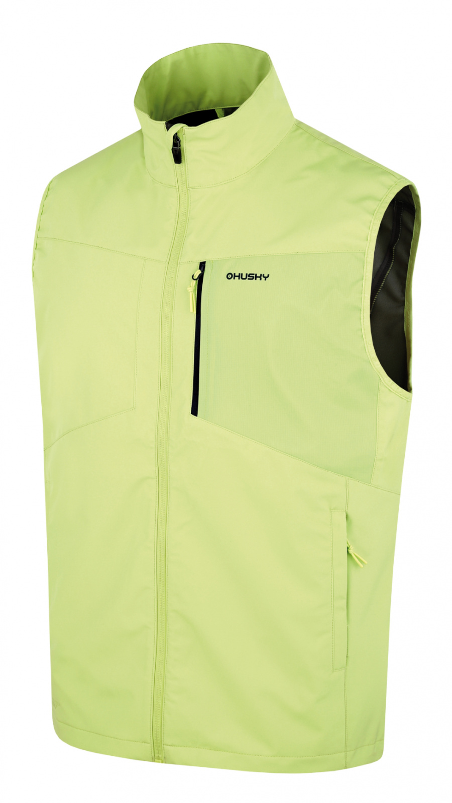 Husky Pánska softshell vesta Salien M lt. green Veľkosť: L