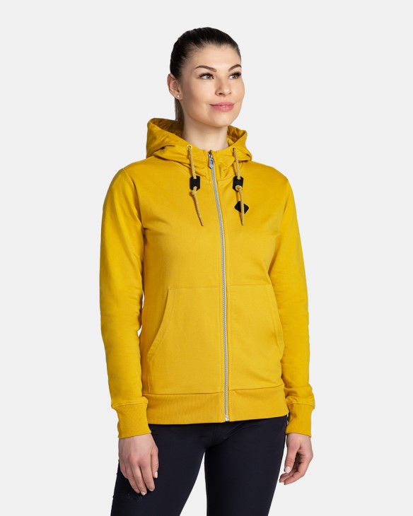 Kilpi TARALI-W dámska mikina Zlatá Veľkosť: 36