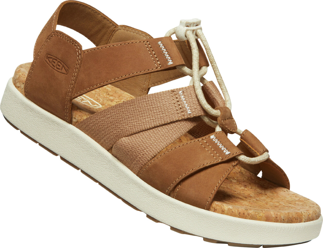 Keen ELLE MIXED STRAP WOMEN toasted coconut/birch Veľkosť: 40