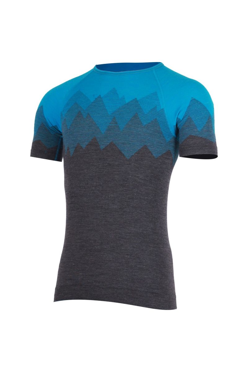 Lasting pánske merino tričko WESOR 5158 modré Veľkosť: S/M