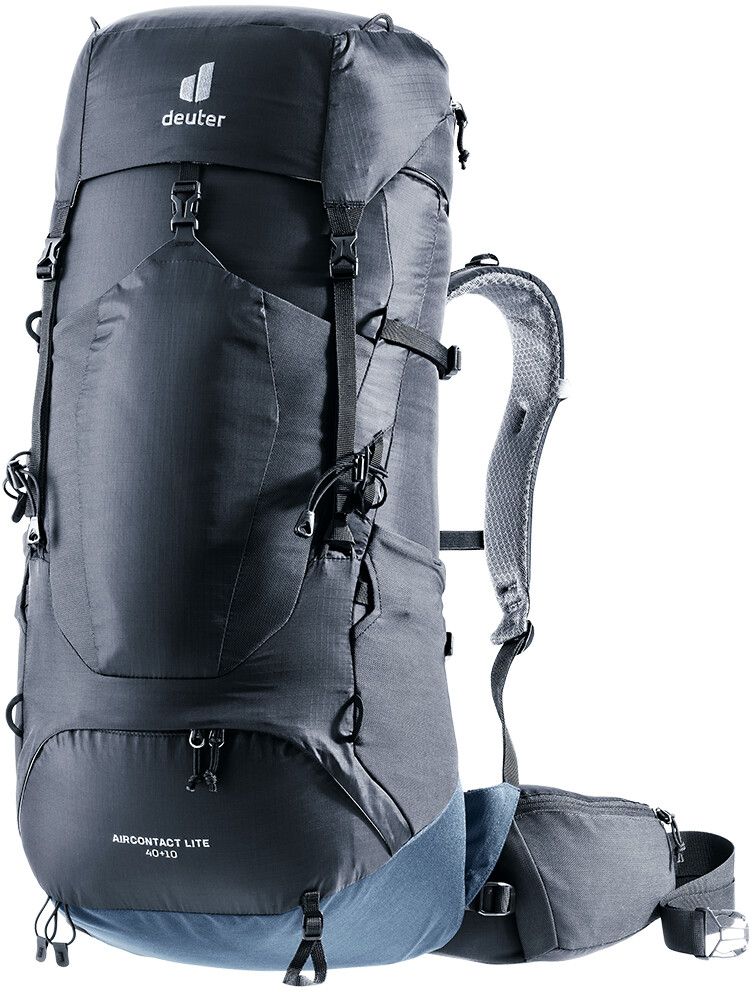 Deuter Aircontact Lite 40 + 10 black - marine Veľkosť: OneSize