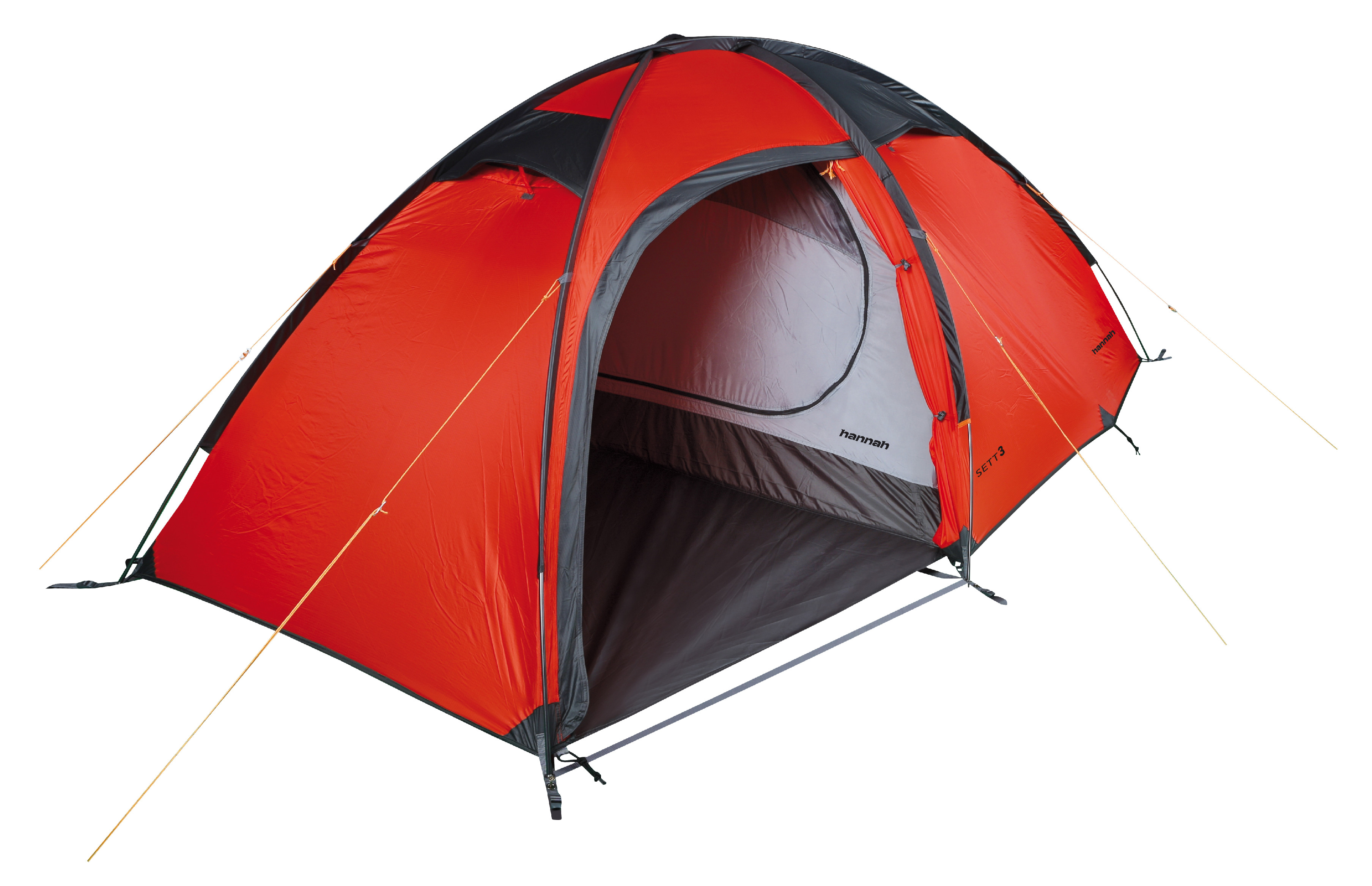 Hannah SETT 3 mandarín červená II Veľkosť: UNI