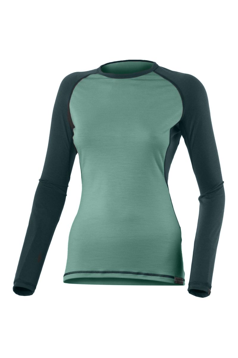 Lasting dámske merino tričko DITA khaki Veľkosť: M
