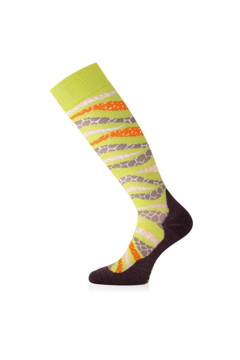 Lasting merino lyžiarske podkolienky SLF 629 žlté Veľkosť: (42-45) L