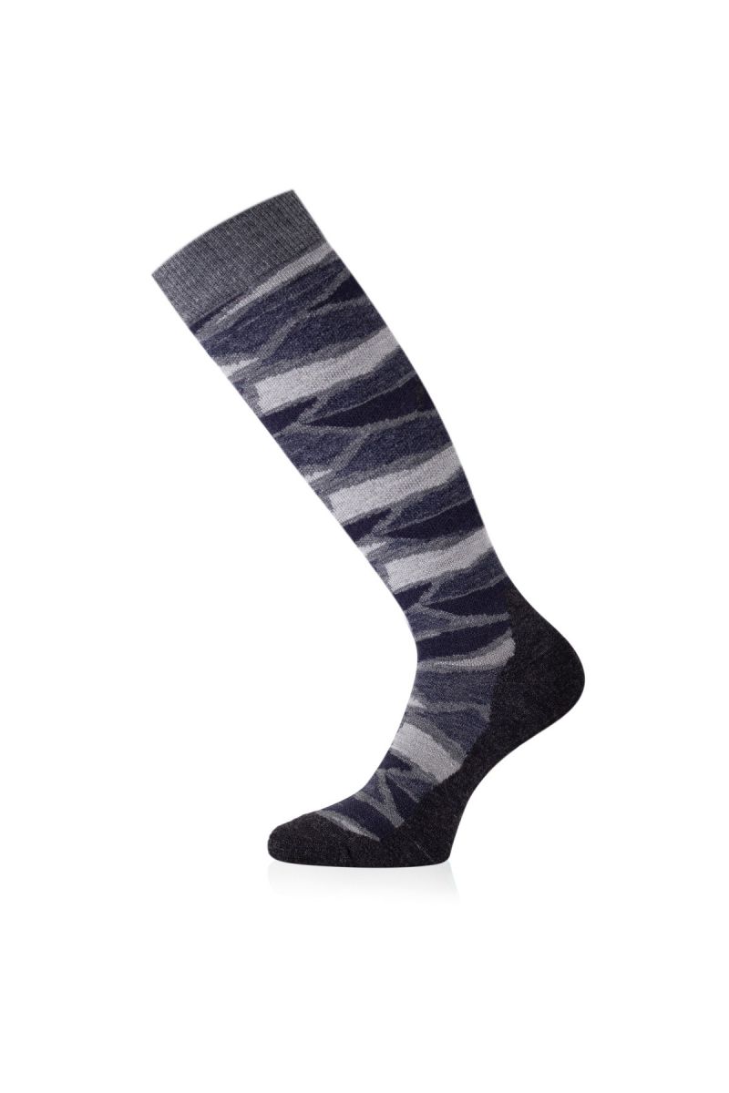 Lasting merino lyžiarske podkolienky SLJ 858 sivé Veľkosť: (42-45) L