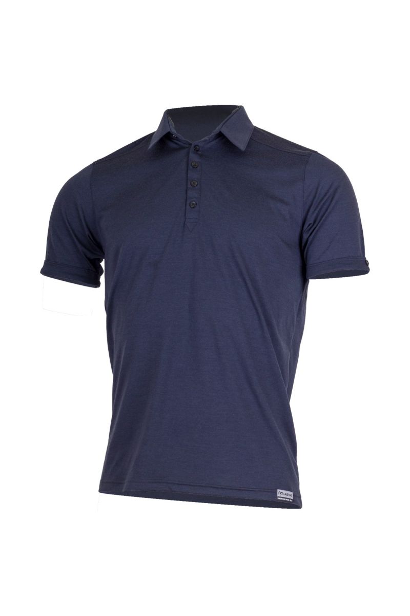 Lasting pánska merino polo košeľa LAMEL 5229 modrá Veľkosť: XL