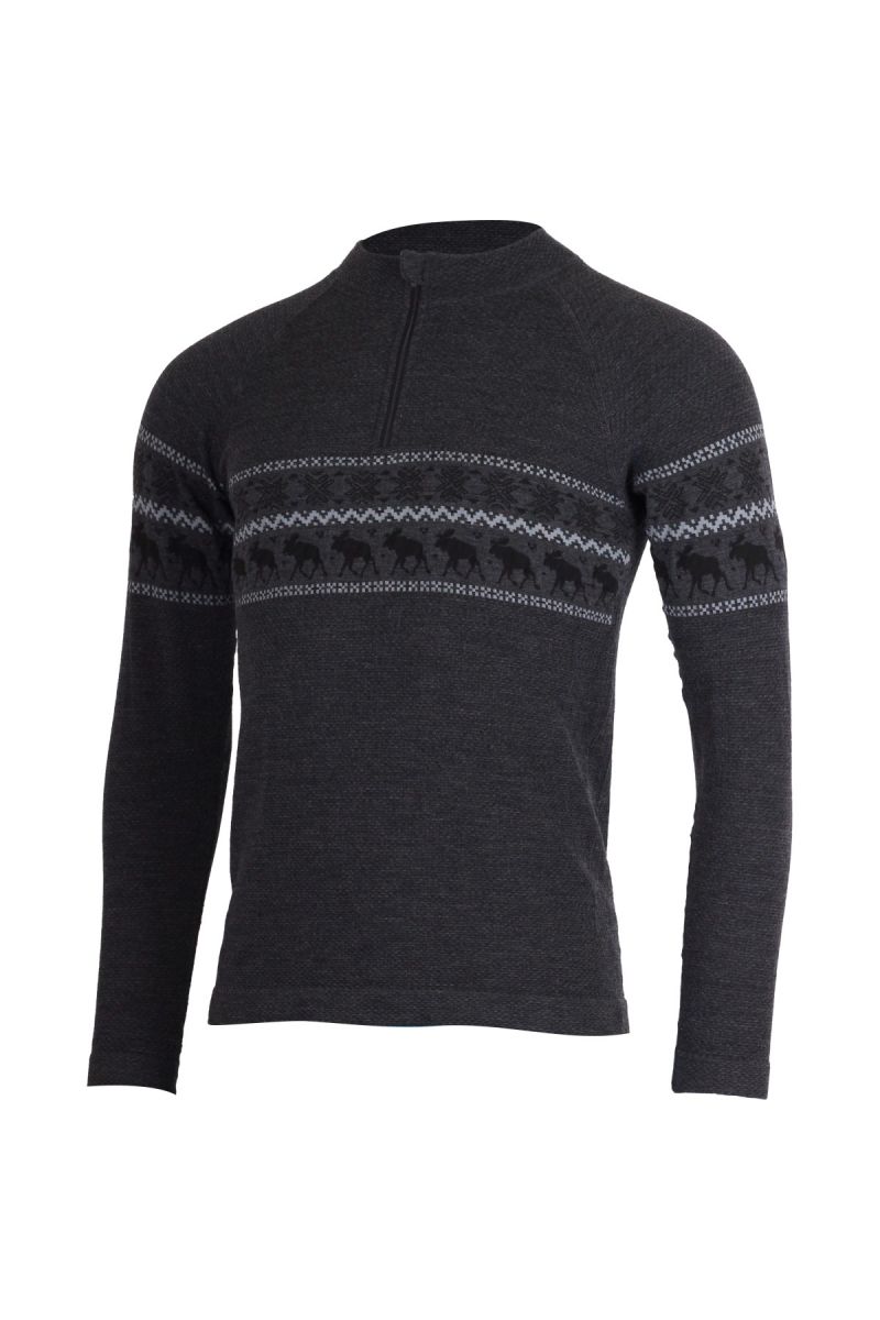 Lasting pánske merino tričko WARON šedé Veľkosť: S/M