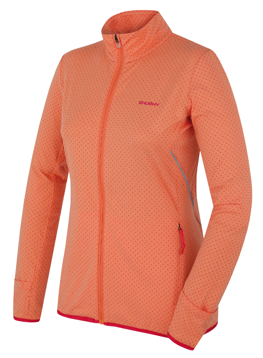 Husky Dámska mikina na zips Astel L lt. orange Veľkosť: XS