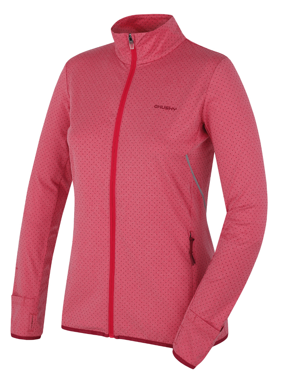 Husky Dámska mikina na zips Astel L pink Veľkosť: XS