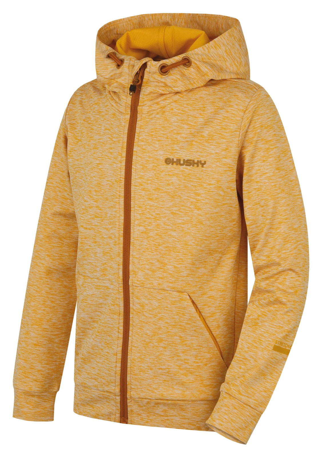 Husky Detská mikina s kapucňou Alony K yellow Veľkosť: 140-146