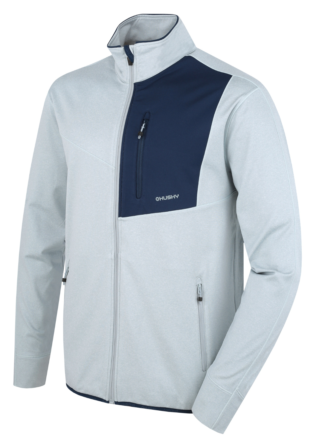 Husky Pánska mikina na zips Ane M lt. grey Veľkosť: XXXL pánska mikina