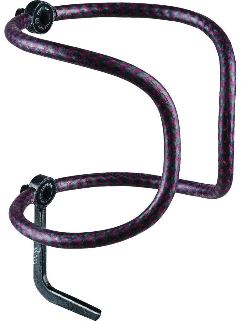 TOPEAK košík na fľašu FEZA CAGE KEVLAR CARBON R10 červená Veľkosť: UNI