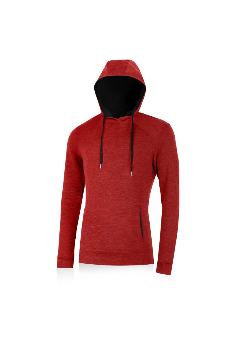 Lasting pánska merino mikina WERICH 3169 červená Veľkosť: M