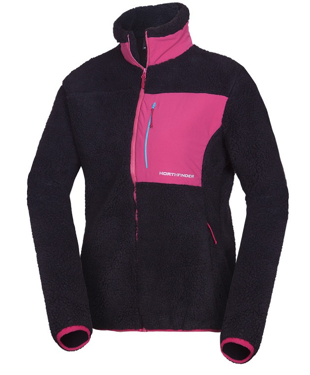 Northfinder WYOMA dámska mikina MI-4816OR-577 cherry black Veľkosť: S 8584153502816