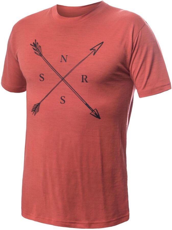 SENSOR MERINO ACTIVE SNSR pánske tričko kr.rukáv terracotta Veľkosť: L