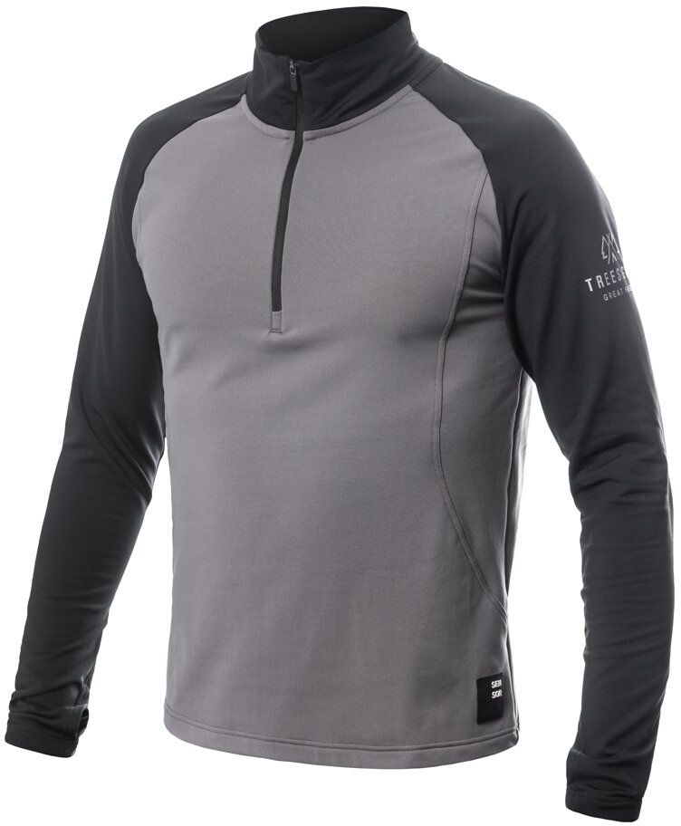 SENSOR COOLMAX THERMO pánska mikina zips steel gray/čierna Veľkosť: S