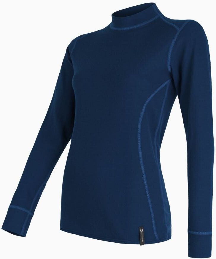 SENSOR DOUBLE FACE dámske tričko dl.rukáv deep blue Veľkosť: M