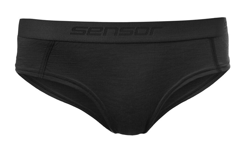 SENSOR MERINO AIR dámske nohavičky čierna Veľkosť: S