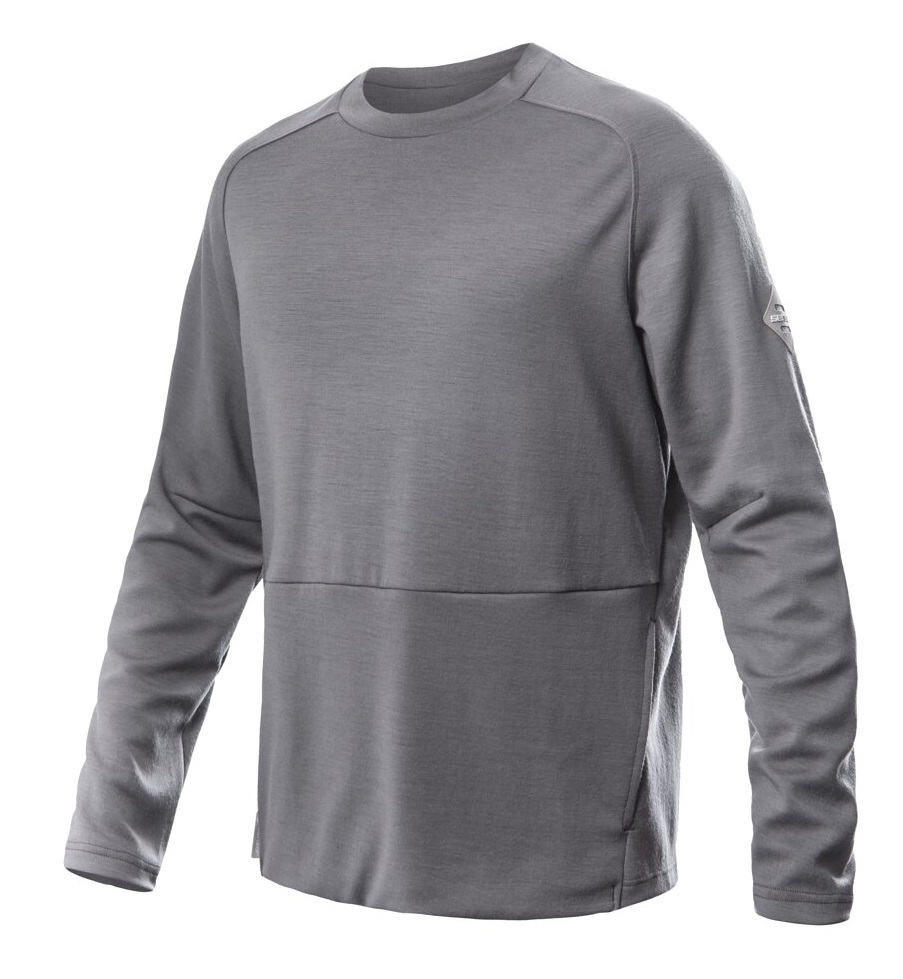 SENSOR MERINO UPPER traveller pánska mikina šedá Veľkosť: XXL