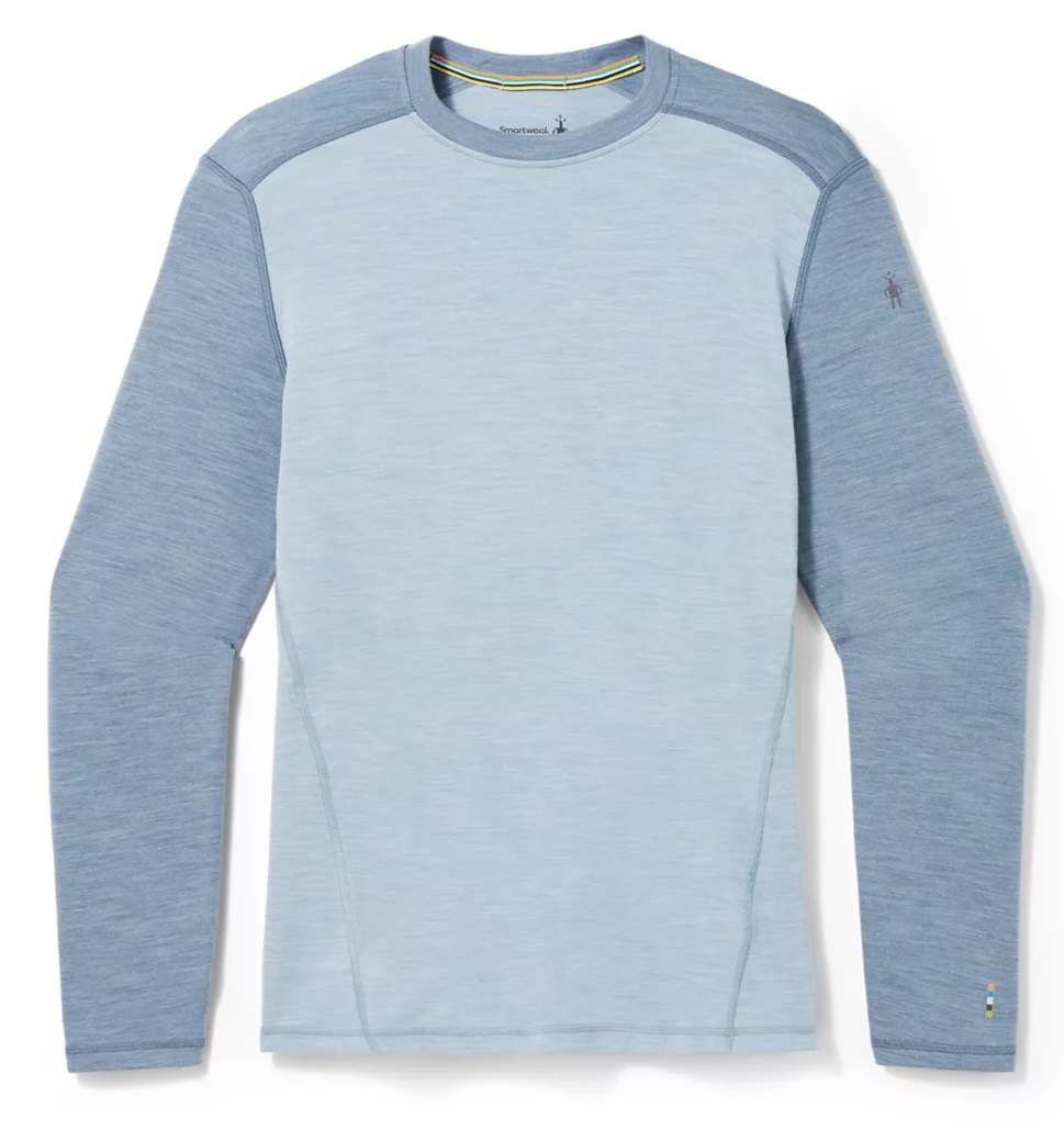 Smartwool CLASSIC THERMAL MERINO BL CREW BOXED pewter blue-lead Veľkosť: S
