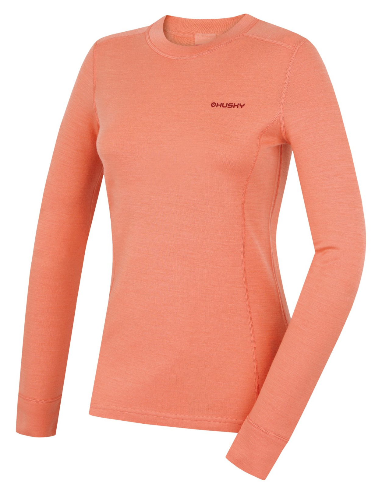 Husky Dámska merino mikina Aron L light orange Veľkosť: L