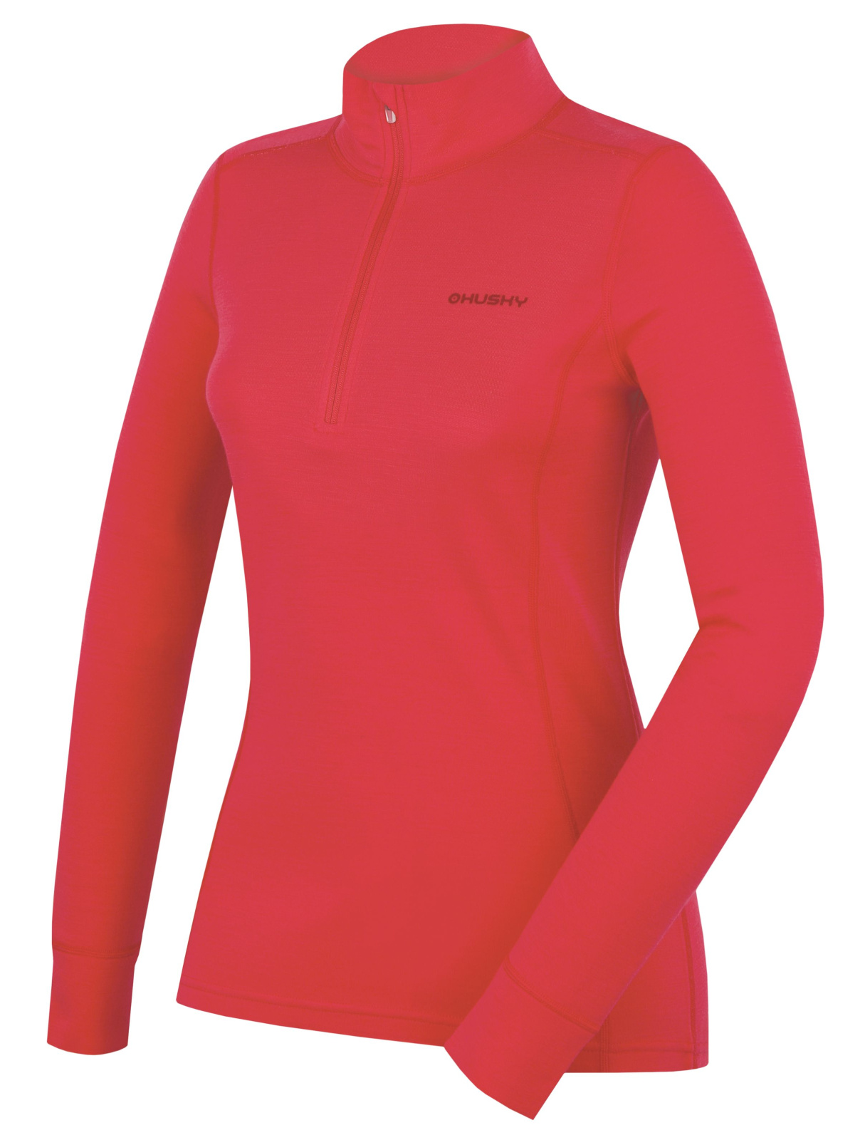 Husky Dámska merino mikina Aron Zip L pink Veľkosť: L