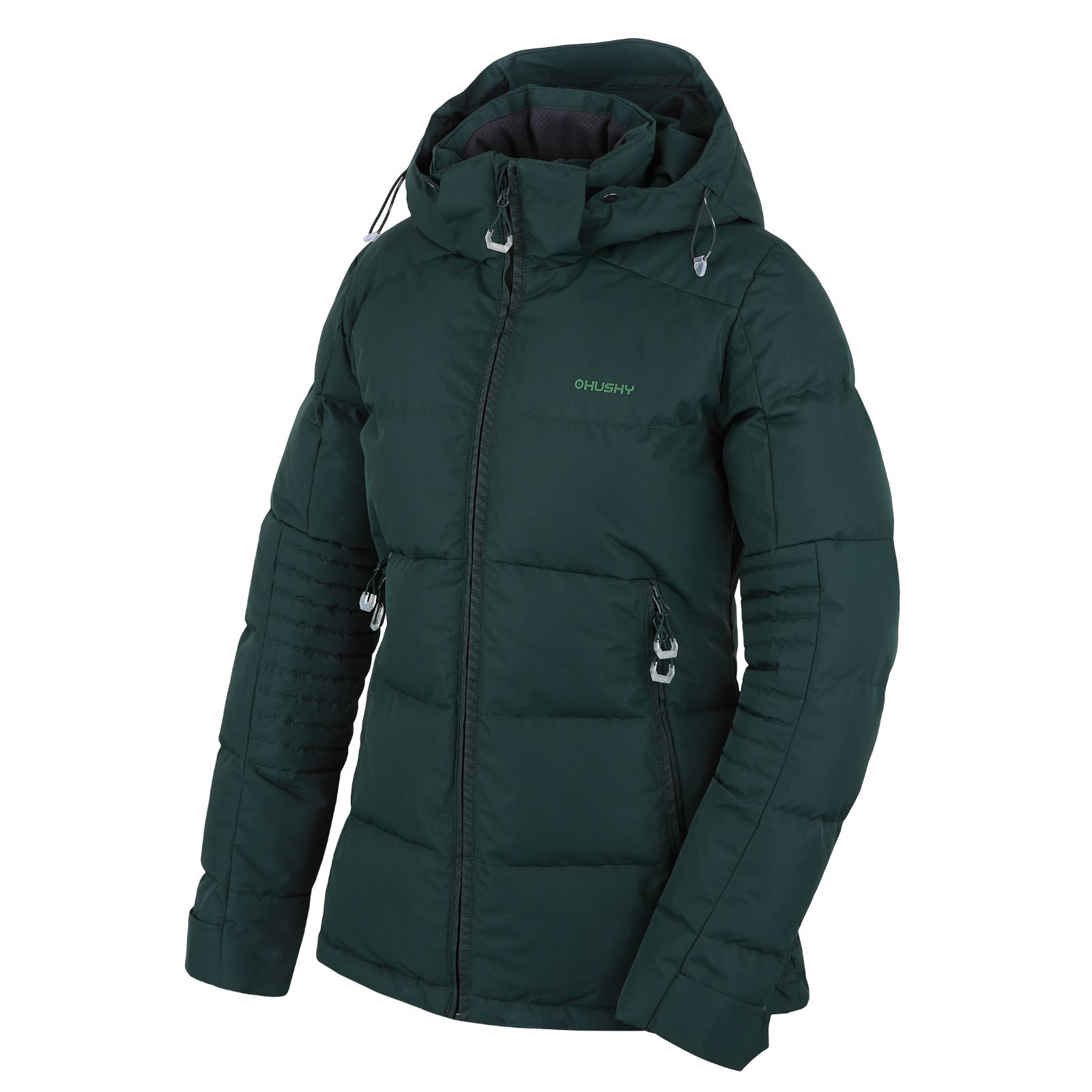 Husky Dámska plnená zimná bunda Norel L dark green Veľkosť: XL 8592287042436
