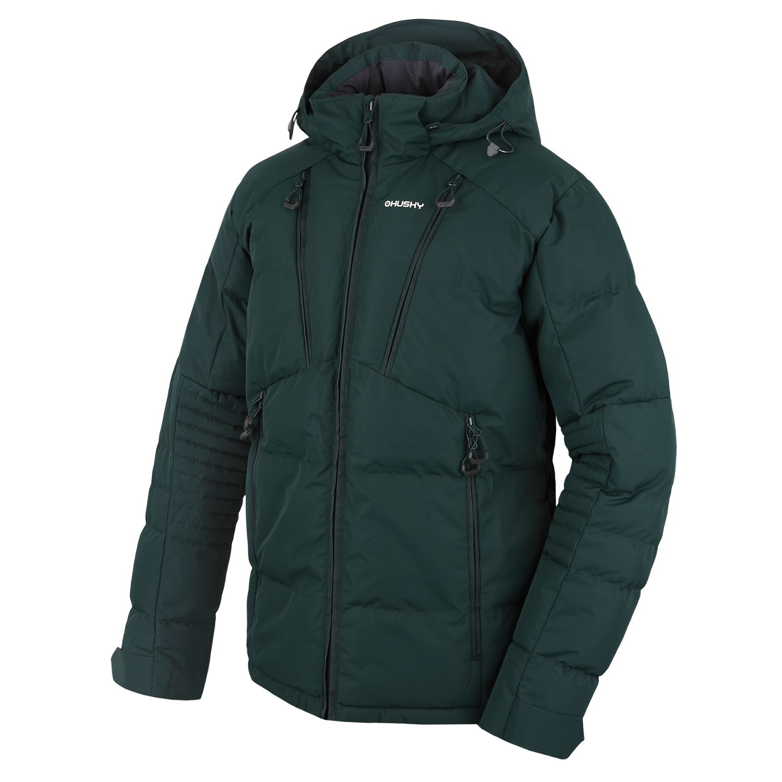 Husky Pánska plnená zimná bunda Norel M dark green Veľkosť: L