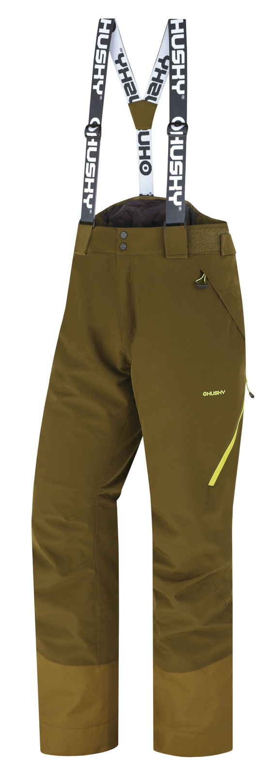 Husky Pánske lyžiarske nohavice Mitaly M dk. khaki Veľkosť: XL