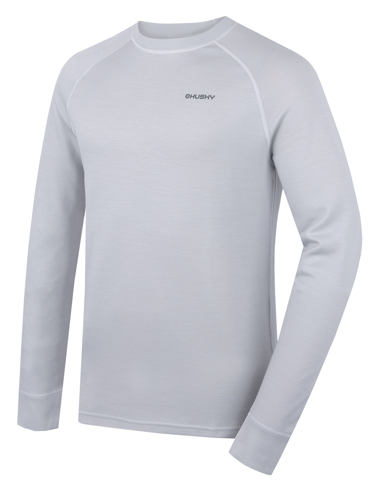 Husky Pánska merino mikina Aron M light grey Veľkosť: S pánska mikina