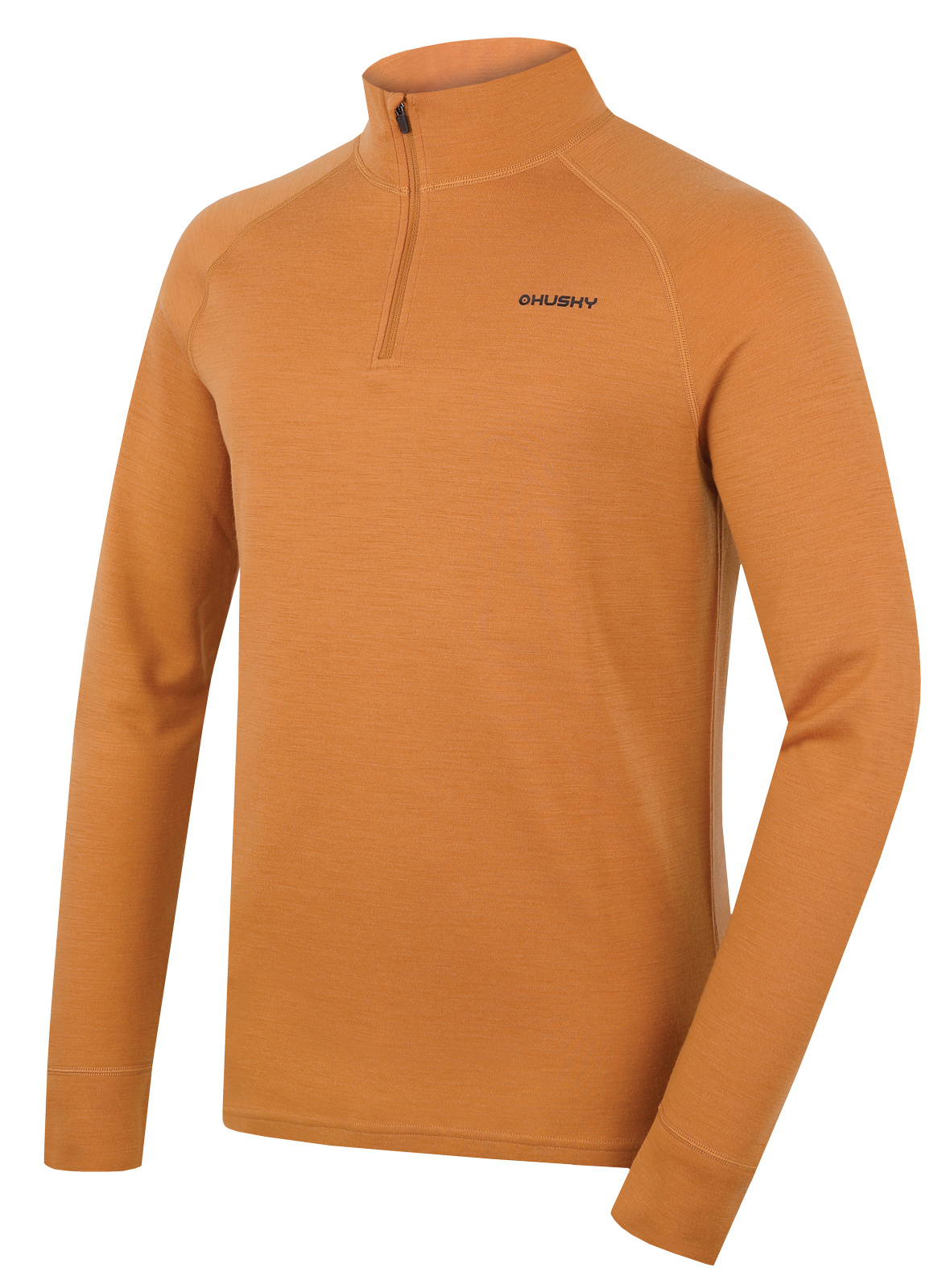 Husky Pánska merino mikina Aron Zip M mustard Veľkosť: L