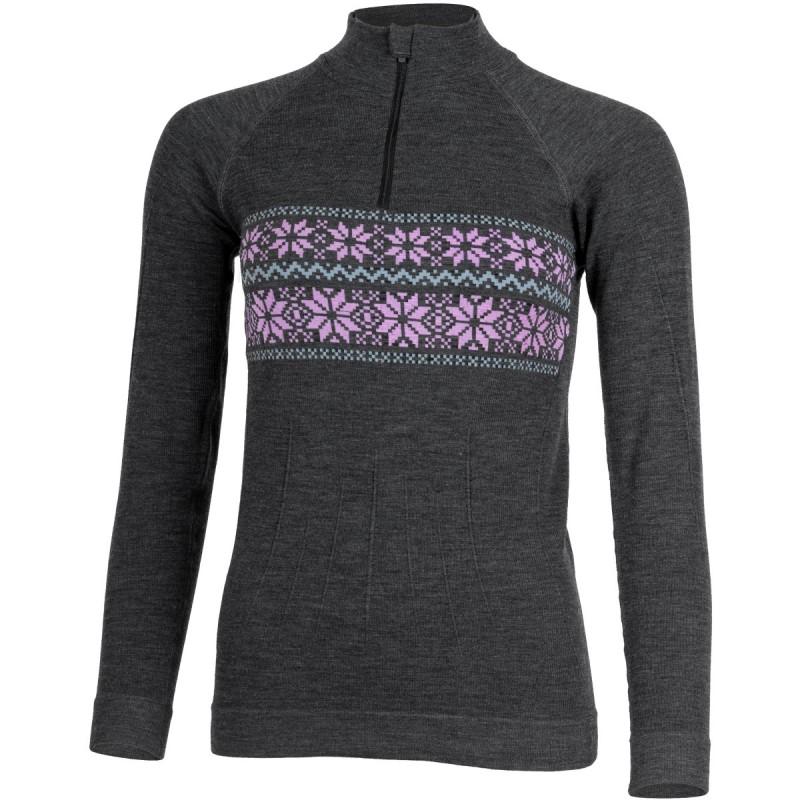 Lasting dámske merino tričko WIGI šedé Veľkosť: L/XL