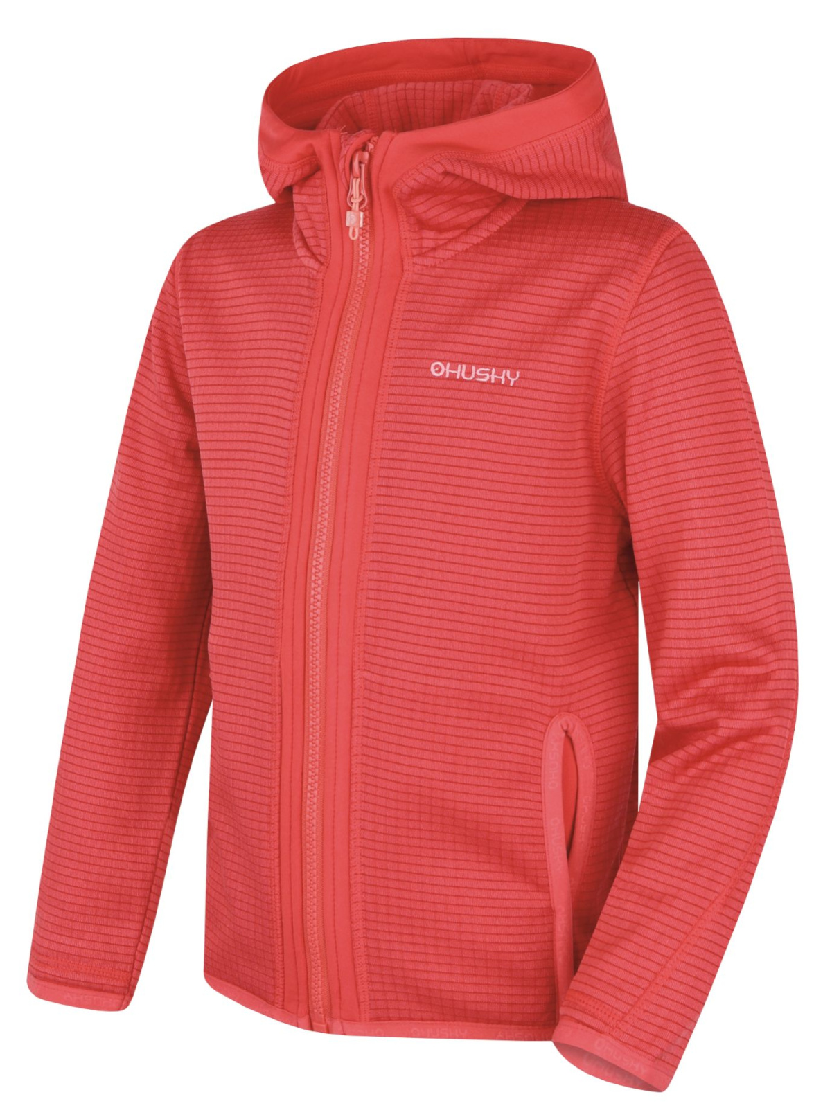 Husky Detská mikina s kapucňou Artic Zip K red Veľkosť: 152