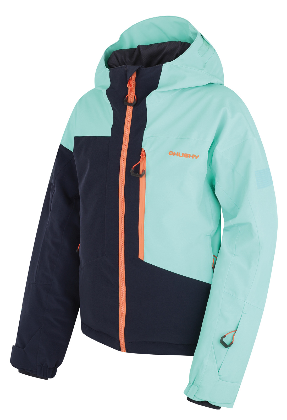 Husky Detská ski bunda Gomez Kids turquoise/black blue Veľkosť: 122-128