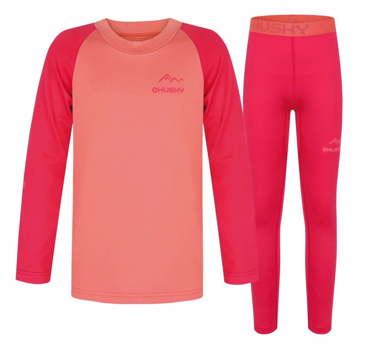 Husky Detská termobielizeň Active winter Tombo light orange/pink Veľkosť: 164