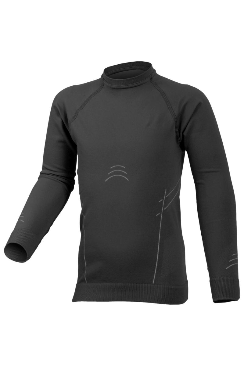 Lasting DARIO 9001 čierna Termo bezšvové tričko Veľkosť: 146-157