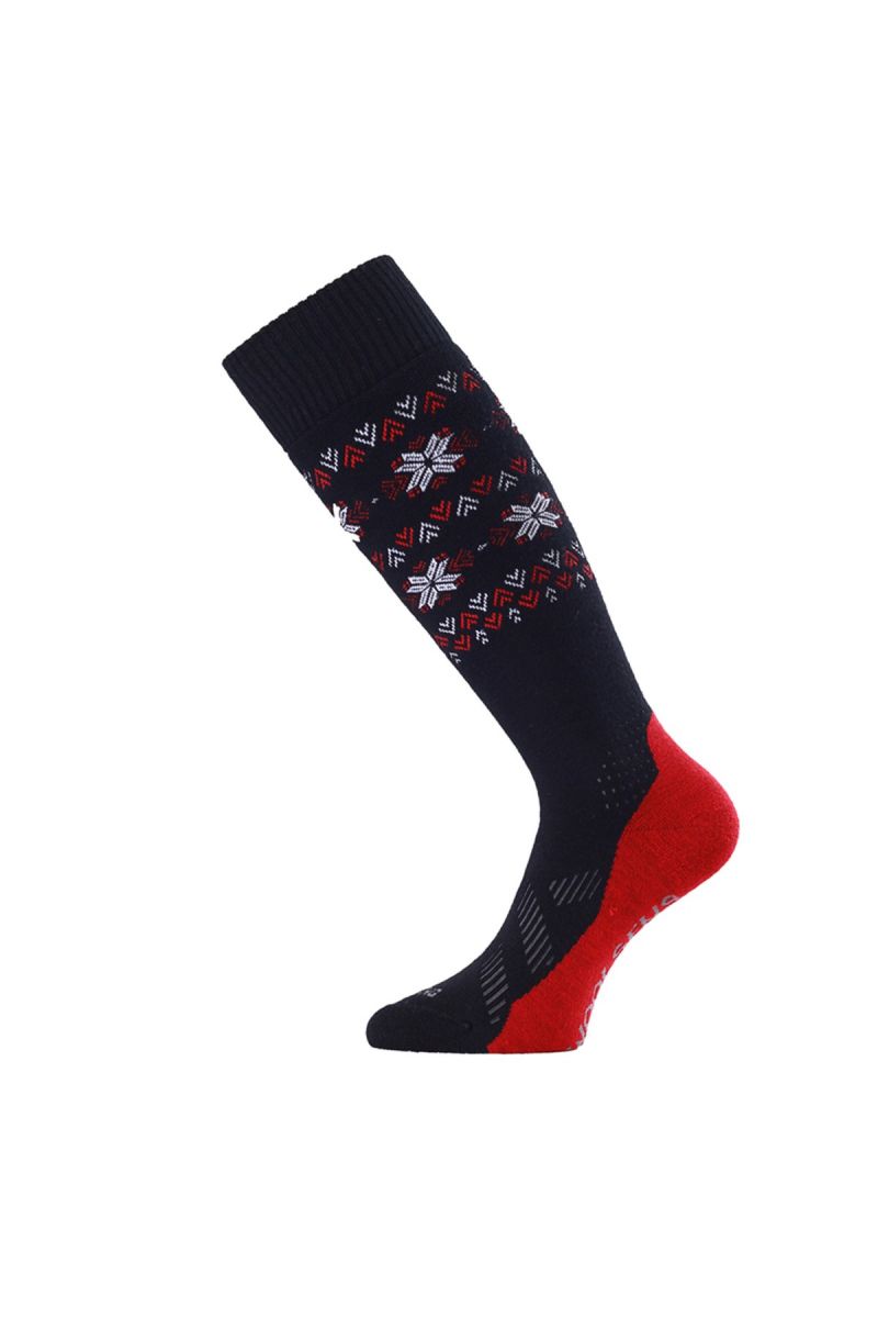 Lasting merino lyžiarske podkolienky FWI čierne Veľkosť: (42-45) L