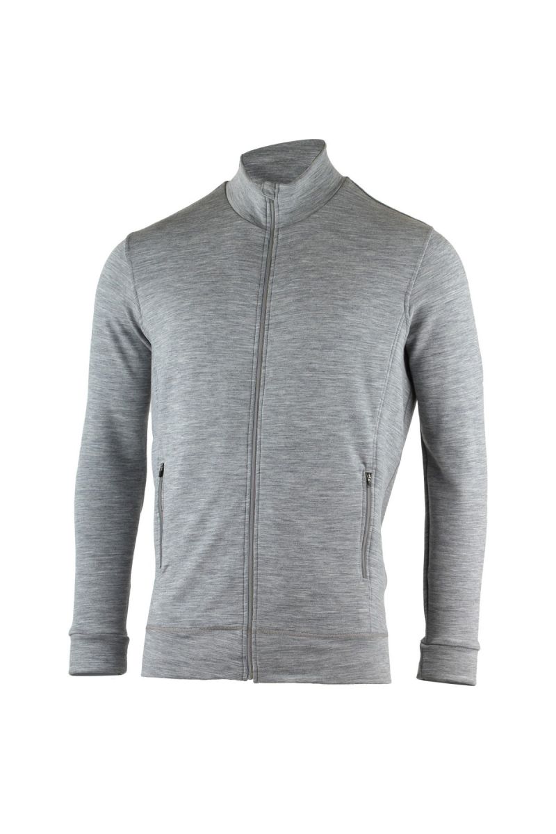 Lasting THERM 8499 šedej vlnená merino mikina Veľkosť: L 8595067896564